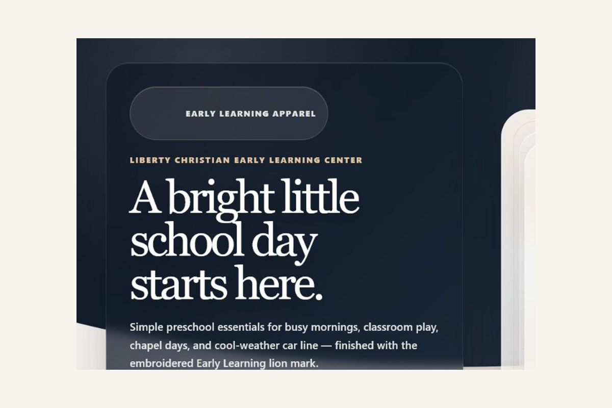Branded early-learning storefront entrance.